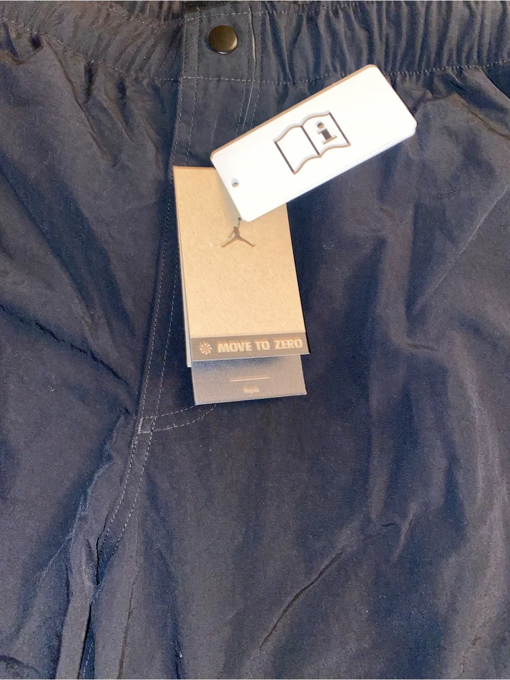Jordan flight mvp Black Joggers with Reflective Side Stripes